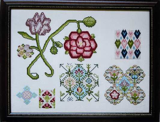 Flower Spot Sampler, mid 17th century